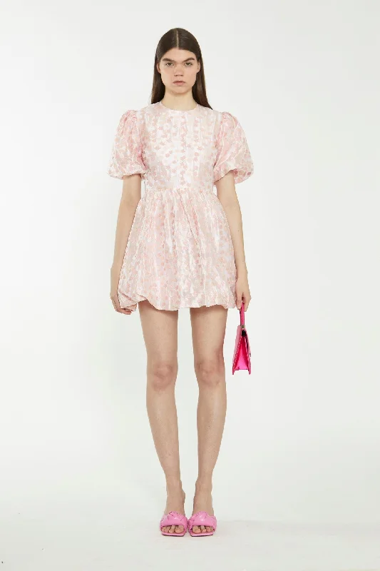 Pink Flower Organza Mini Dress Versatile mini dresses for all occasions