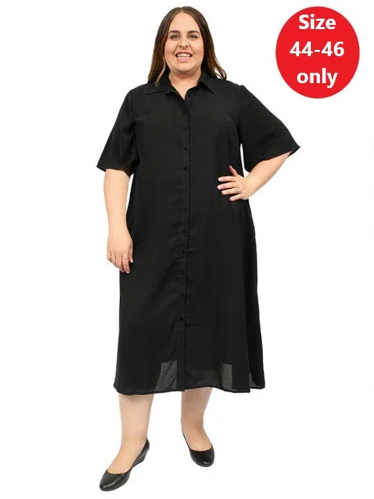 Bridge Way Shirt Dress - Black (Open Jacket)** Affordable unclassified dresses