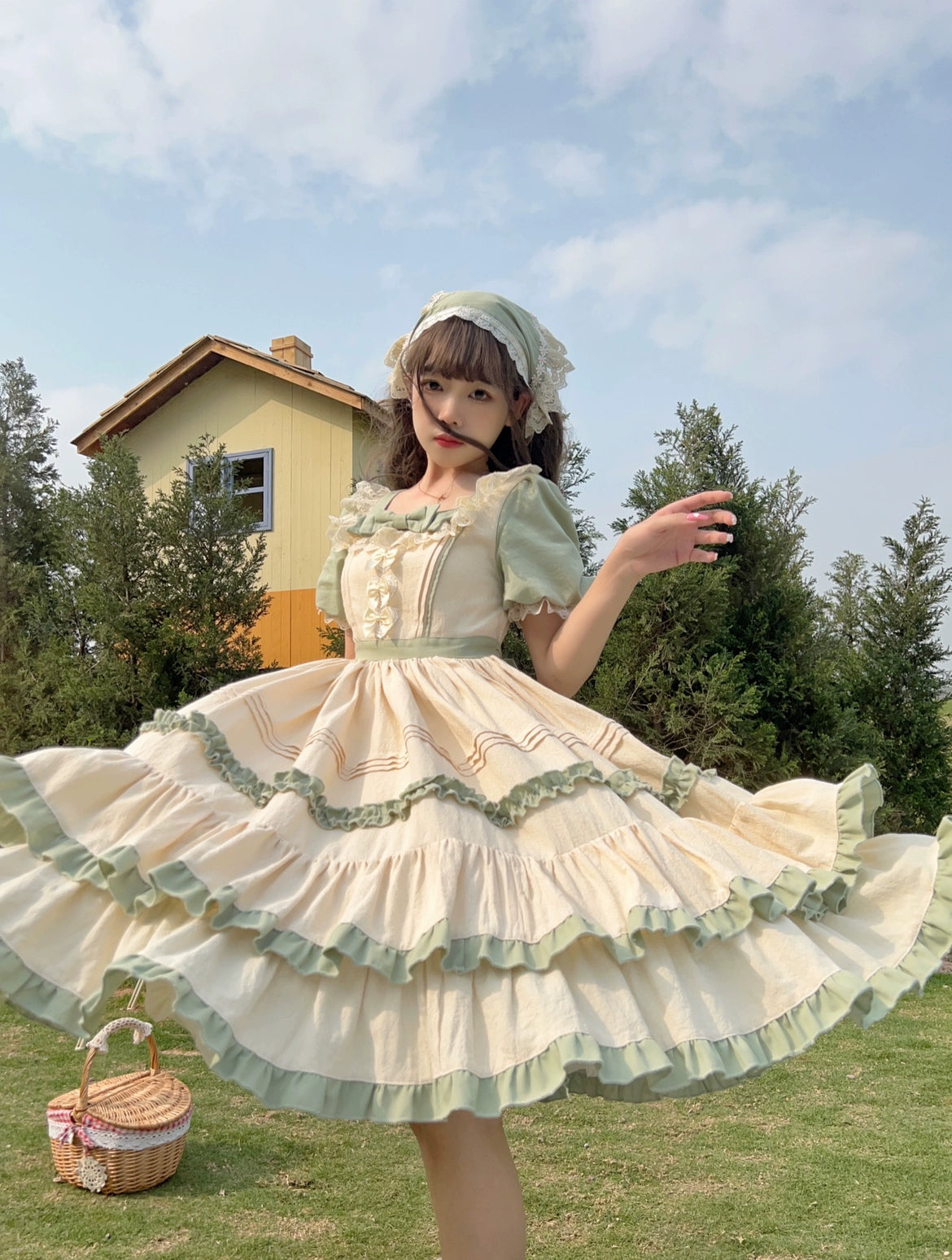 Sugar Girl~Country Lolita OP Dress Short Sleeve Summer Dress Boho unclassified dresses