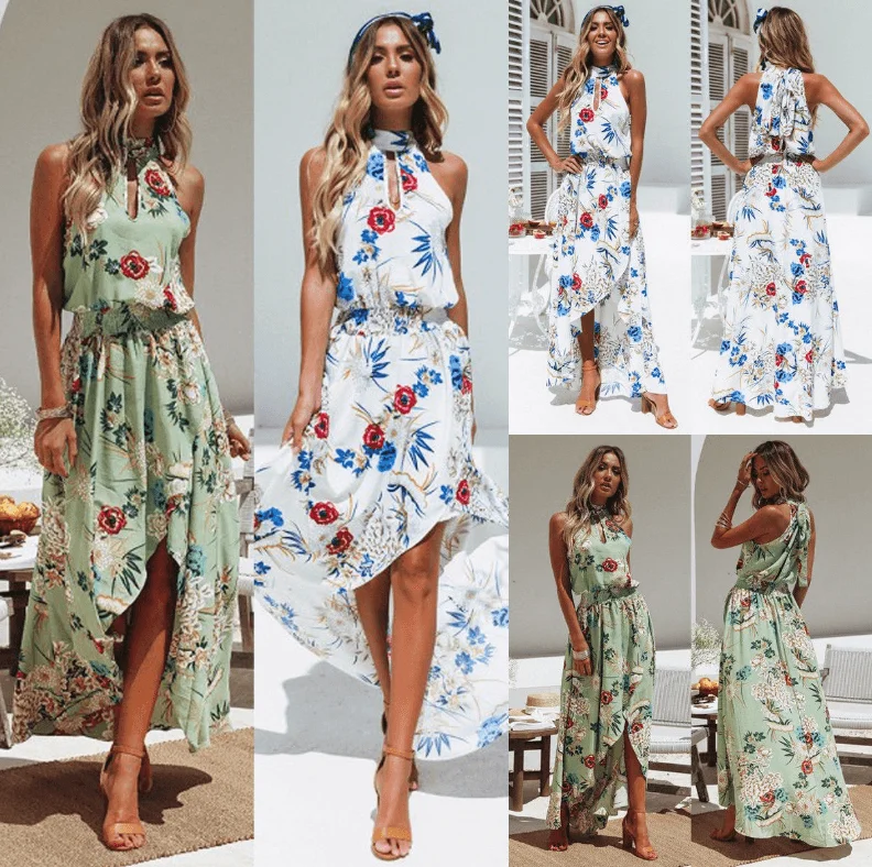 European trend beach dress ebay AliExpress explosion dress bohemian style dress