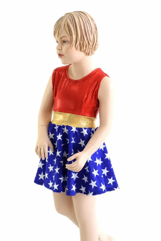 Girls Super Hero Skater Dress