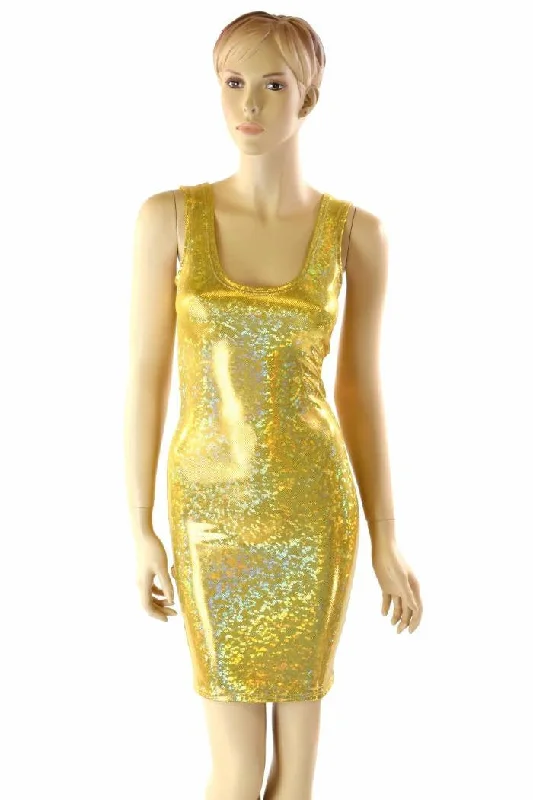 Gold Kaleidoscope Tank Dress