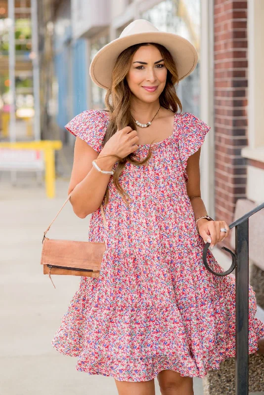 Mini Blooms Ruffle Tiered Dress