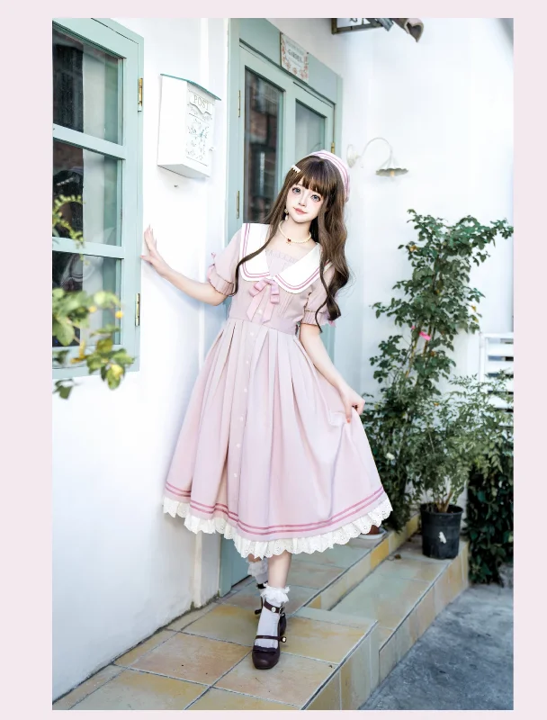 KOMOMO~Enchanted Girl~Sailor Lolita Dress Pink OP